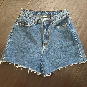 Rhythm denim shorts. Medium wash high rise size 4